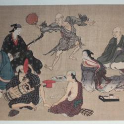 Estampe japonaise Human life Matabei Iwasa Ukiyo-e