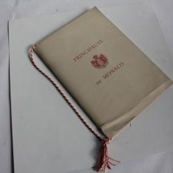 Carnet timbres Monaco jeux olympiques et sculpteur FJ Bosio 1948