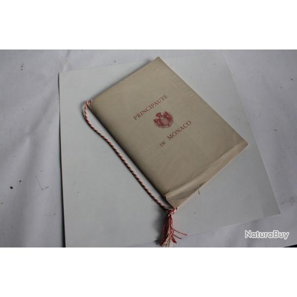 Carnet timbres Monaco jeux olympiques et sculpteur FJ Bosio 1948