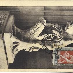 Carte-maximum France n° 185 - Milon de Crotone (JO Paris)