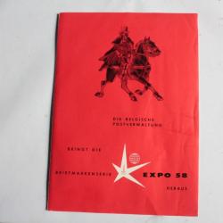 Lot Timbres Belgique exposition universelle de Bruxelles FDC 1958