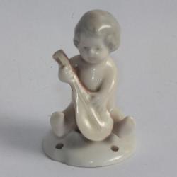 GOEBEL Demi figurine porcelaine Putti musicien