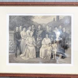 Grande chromographie Empereur Guillaume II et sa famille