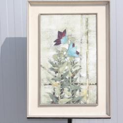 Tableau Chinese bell flowers Miyoko OKUSA pigments sur papier de riz