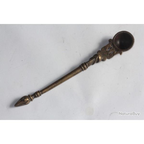 Cuill�re rituelle � Puja Inde bronze XVIIIe si�cle