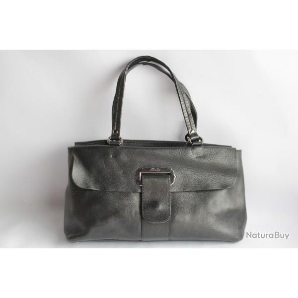 HOGAN Sac � main cuir noir