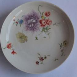 Petite assiette porcelaine Zurich XVIIIe siècle