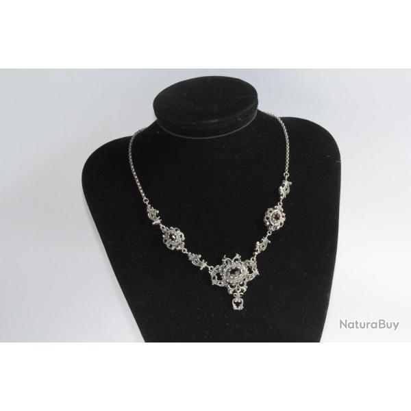 Collier argent et grenats R. RANFT Autriche Bijoux