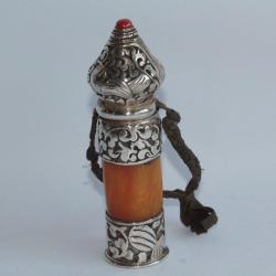 Ancien Sceau cachet ambre Tibet