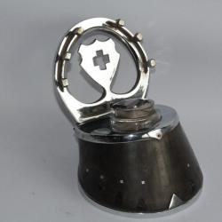 Encrier porte-plumes Sabot de cheval Cavalier Suisse XIXe siècle