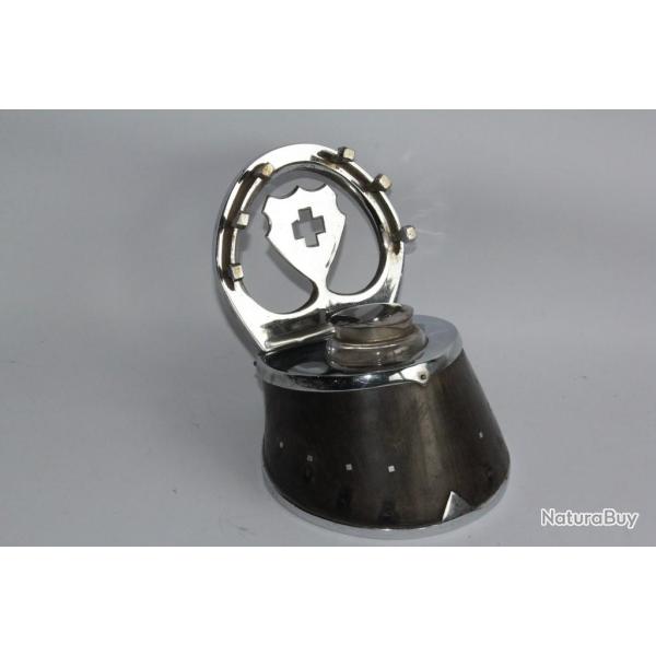 Encrier porte-plumes Sabot de cheval Cavalier Suisse XIXe si�cle