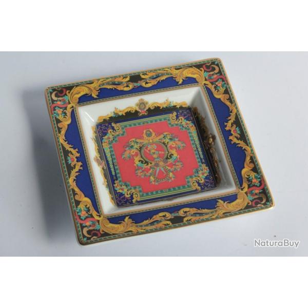 VERSACE Cendrier Le roi Soleil porcelaine Rosenhthal