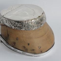Encrier Sabot de cheval argent