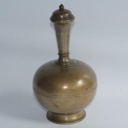 Ancienne bouteille à eau laiton Inde Surahi