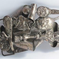 Boucle de ceinture d'artiste signée 1975