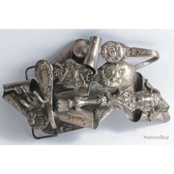 Boucle de ceinture d'artiste sign�e 1975