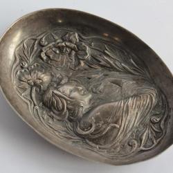 Vide poche argent Art nouveau