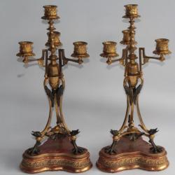 Paire de candélabres argent Italie