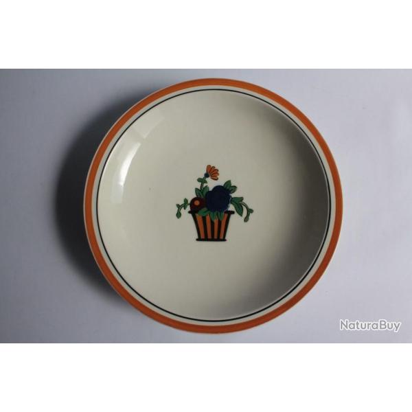 Ancienne assiette dessert Jean Luce art d�co