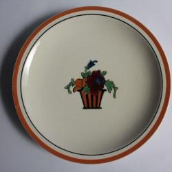 Ancienne assiette dessert Jean Luce art déco