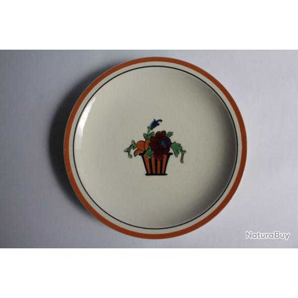 Ancienne assiette dessert Jean Luce art d�co