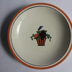 Ancienne assiette creuse Jean Luce art déco