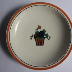 Ancienne assiette creuse Jean Luce art déco