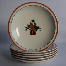 Anciennes assiettes creuses Jean Luce art déco