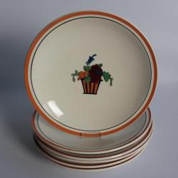 Anciennes assiettes plates Jean Luce art déco