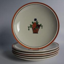 Anciennes assiettes plates Jean Luce art déco