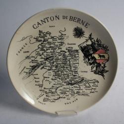 Assiette faïence de Carouge Clément COPPIER Canton de Berne