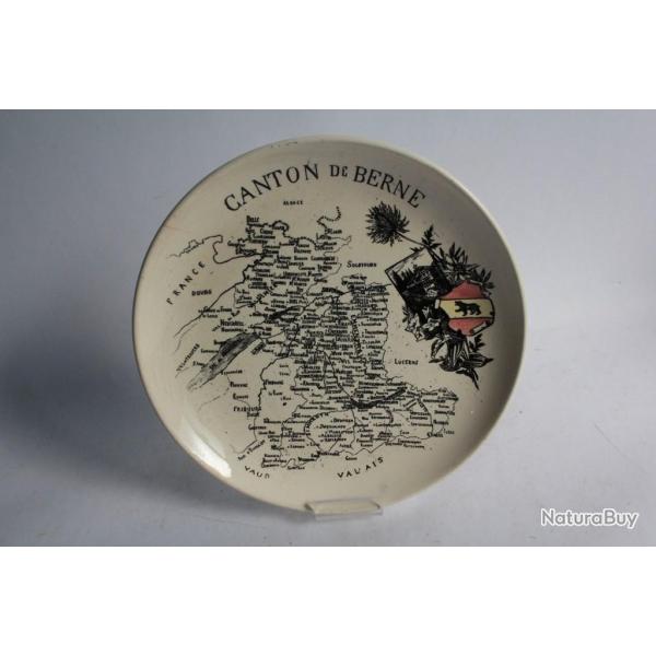 Assiette fa�ence de Carouge Cl�ment COPPIER Canton de Berne