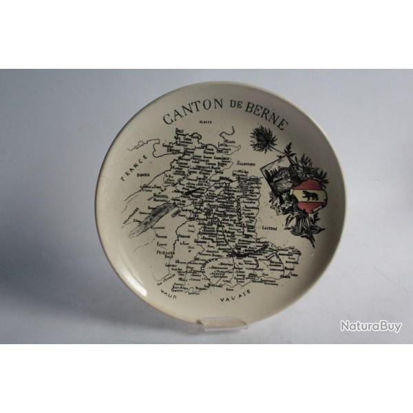Assiette fa�ence de Carouge Cl�ment COPPIER Canton de Berne