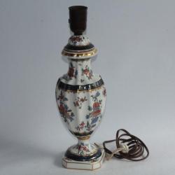 Pied de lampe porcelaine de Paris Edmé Samson