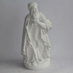 Grande figurine porcelaine Moïse XIXe siècle