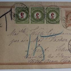 CPA entier postale 2 kreuzer Autriche 1893
