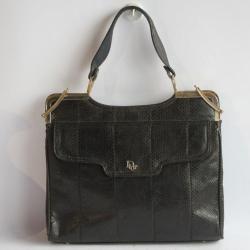 Christian DIOR Sac à main Vintage serpent noir