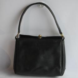 GUCCI Sac à main cuir noir