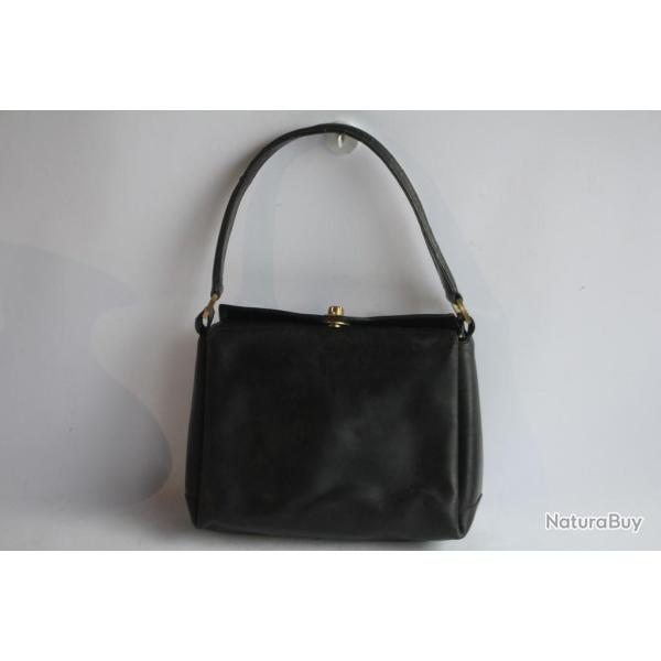 GUCCI Sac � main cuir noir