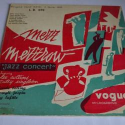 Vinyle 33T  Jazz  Mezz Mezzrow - Jazz Concert - 10