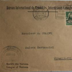 Enveloppe BIT Suisse 1926