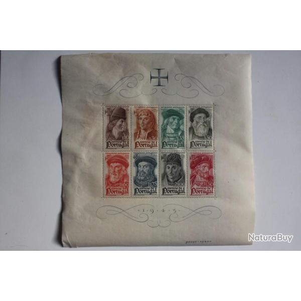 Timbres bloc navigateur Portugal 1945 neufs