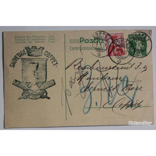 CPA Suisse Sauvetage Coppet 1911