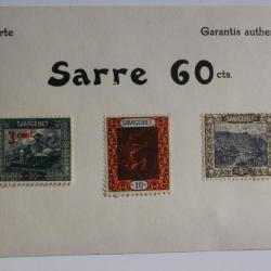 Timbres Sarre Saargebiet paysage 1921 neufs sur charnière