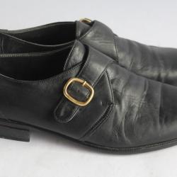 BALLY Chaussures à boucle homme cuir noir T40,5