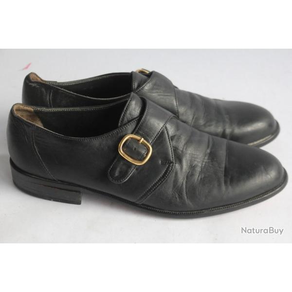 BALLY Chaussures � boucle homme cuir noir T40,5