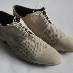 Hugo BOSS Derbies en daim Blanc T45