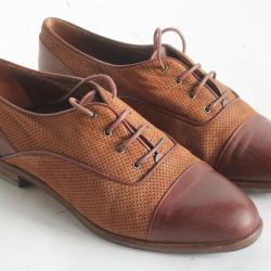 Donna Carolina Chaussures Richelieus femme marron T38,5