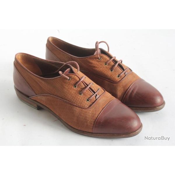 Donna Carolina Chaussures Richelieus femme marron T38,5