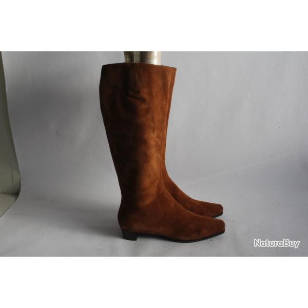 Sergio Rossi Bottes daim marron T39